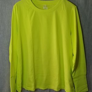 Calia by Carrie Underwood Ribbed Long Sleeve Top 2X NWOT